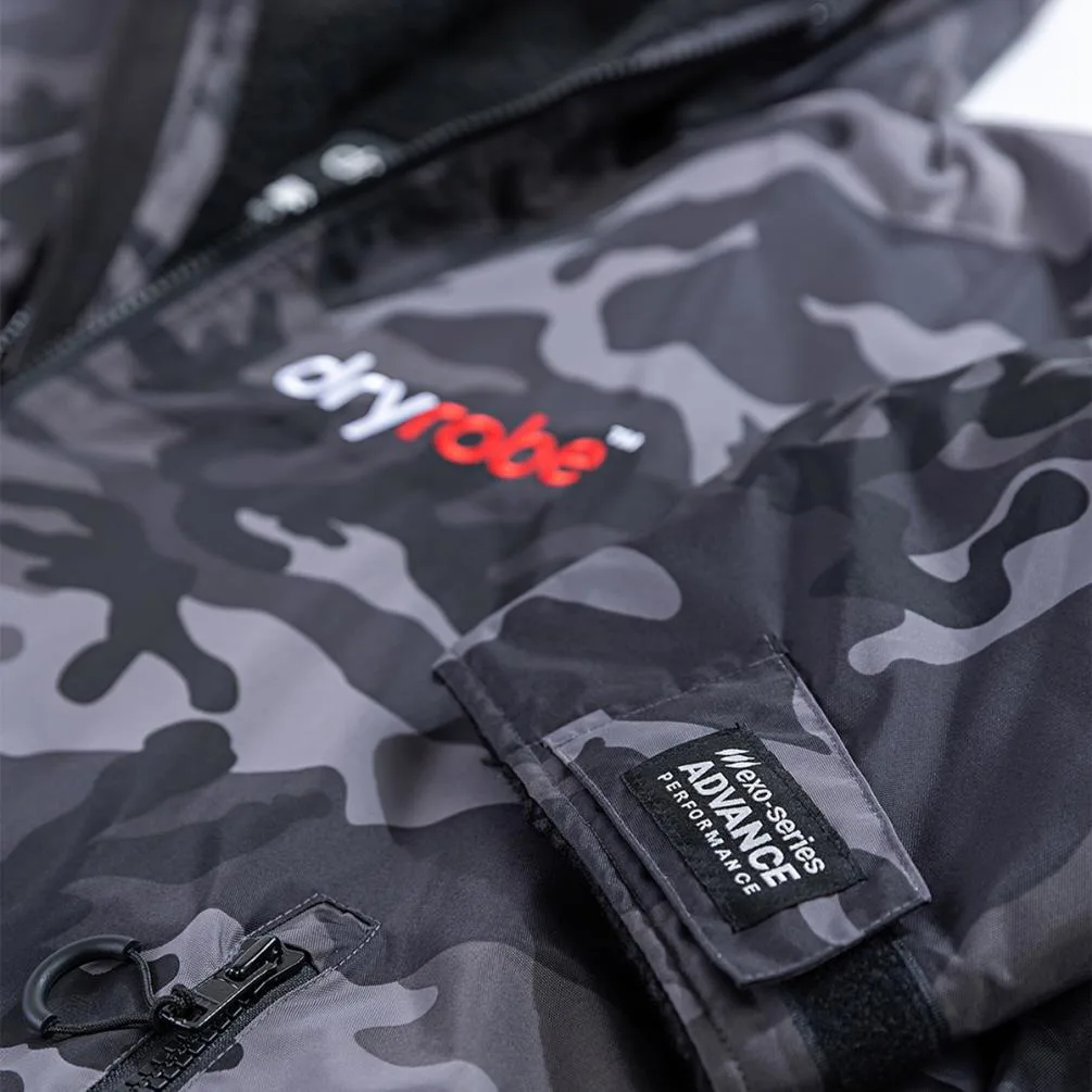 dryrobe Advance Long Sleeve Changing Robe - Black Camo / Black Extra Image 4